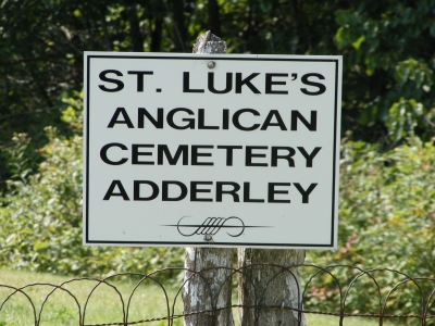 Cimetire St-Luke's Anglican, Adderley, St-Pierre-Baptiste, L'rable, Centre-du-Qubec, Québec