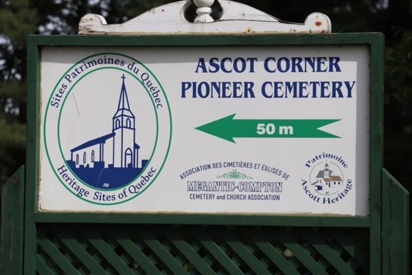 Ascot Corner Pioneer Cemetery, Ascot Corner, Le Haut-Saint-Franois, Estrie, Quebec