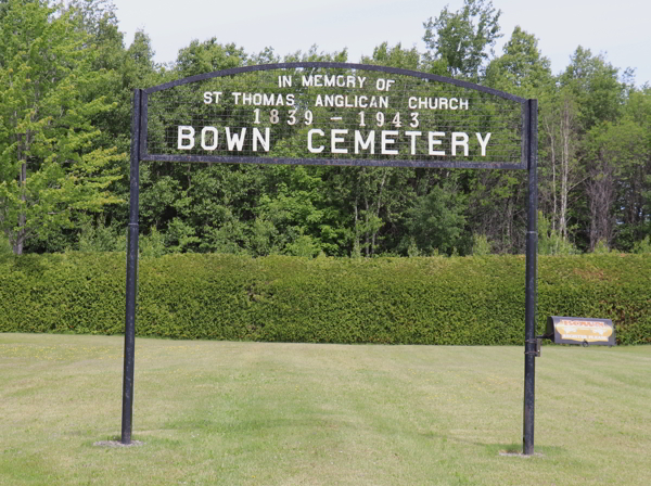 Cimetire St-Thomas Bown Anglican (alias Canterbury), Bown, Bury, Le Haut-Saint-Franois, Estrie, Québec