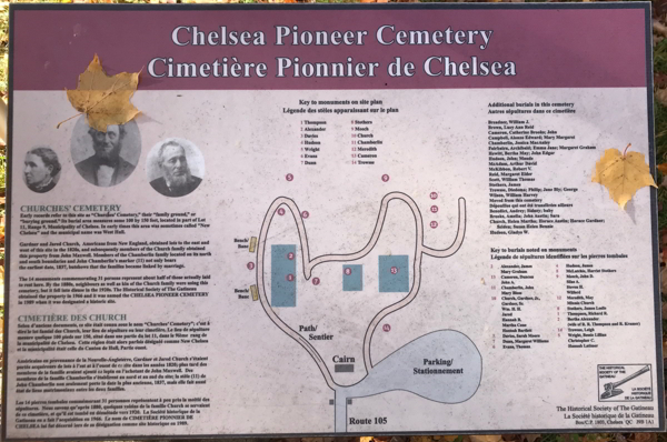 Chelsea Pioneer Cemetery, Les Collines-de-l'Outaouais, Outaouais, Quebec