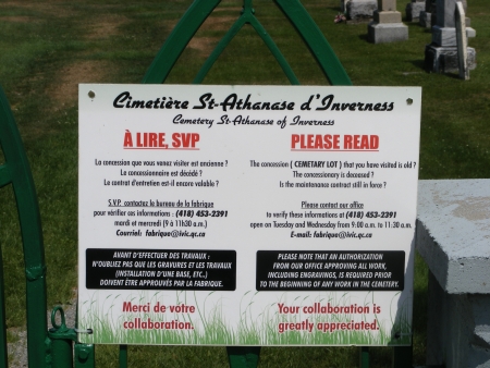 St-Athanase R.C. Cemetery, Inverness, L'rable, Centre-du-Qubec, Quebec