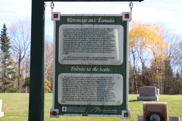 Gisla Cemetery, Milan, Le Granit, Estrie, Quebec