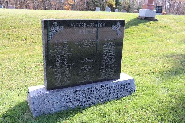 Gisla Cemetery, Milan, Le Granit, Estrie, Quebec