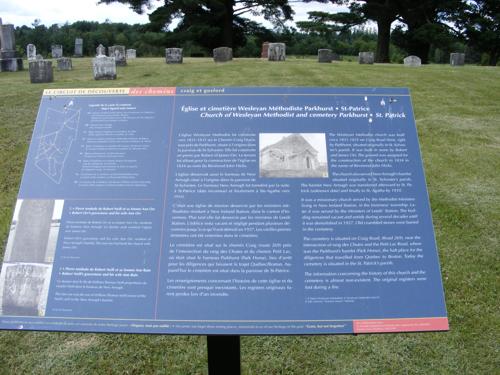 Parkhurst Wesleyan Methodist Cemetery, Parkhurst, St-Patrice-de-Beaurivage, Lotbinire, Chaudire-Appalaches, Quebec