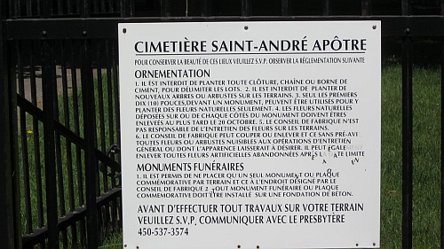 Cimetire St-Andr Aptre, St-Andr-Est, St-Andr-d'Argenteuil, Argenteuil, Laurentides, Québec