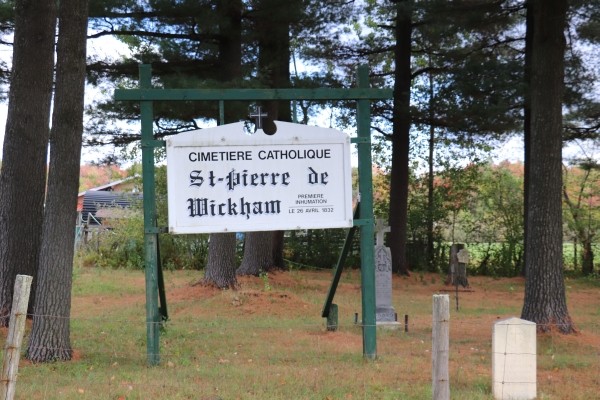 Ancien cimetire St-Pierre-de-Wickham, Wheatland, Drummondville, Drummond, Centre-du-Qubec, Québec