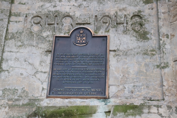 St-Peter's Ancient R.C. Chapel Cemetery (Wickham tw.), Wheatland, Drummondville, Drummond, Centre-du-Qubec, Quebec