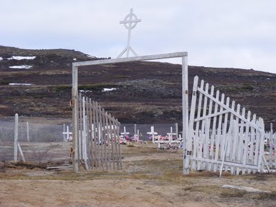 Cimetire de Kangiqsualujjuaq, Kativik, Nord-du-Qubec, Québec