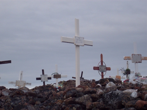 Cimetire de Quaqtaq, Kativik, Nord-du-Qubec, Québec