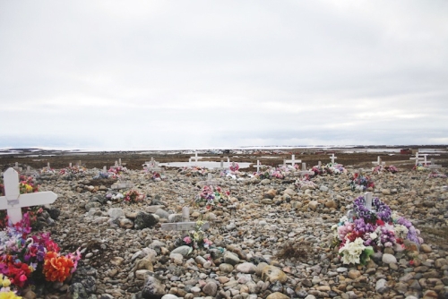 Cimetire (ancien) de Puvirnituq, Kativik, Nord-du-Qubec, Québec