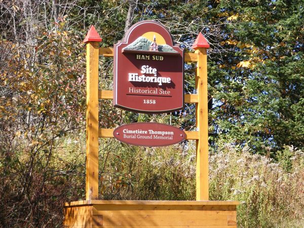 Thompson Burial Ground Cemetery, Ham-Sud, Les Sources, Estrie, Quebec