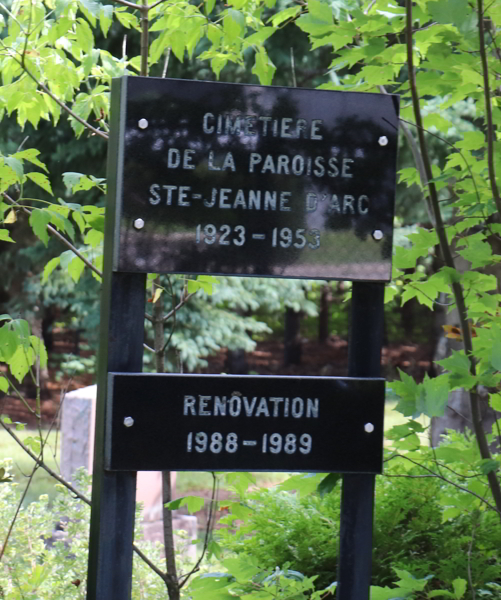 Ste-Jeanne-d'Arc R.C. Cemetery, Shawinigan-Sud, Shawinigan, Mauricie, Quebec