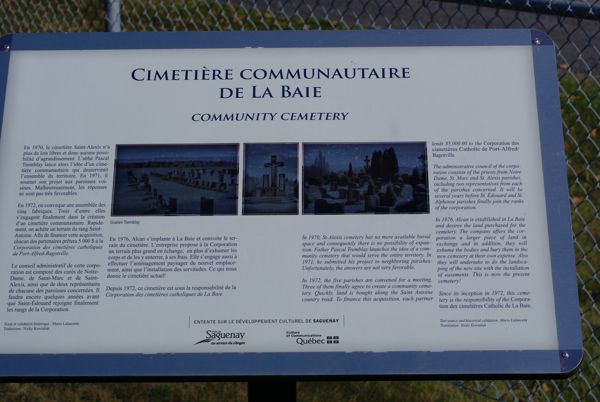 La Baie Community Cemetery, Saguenay, Saguenay-Lac-St-Jean, Quebec