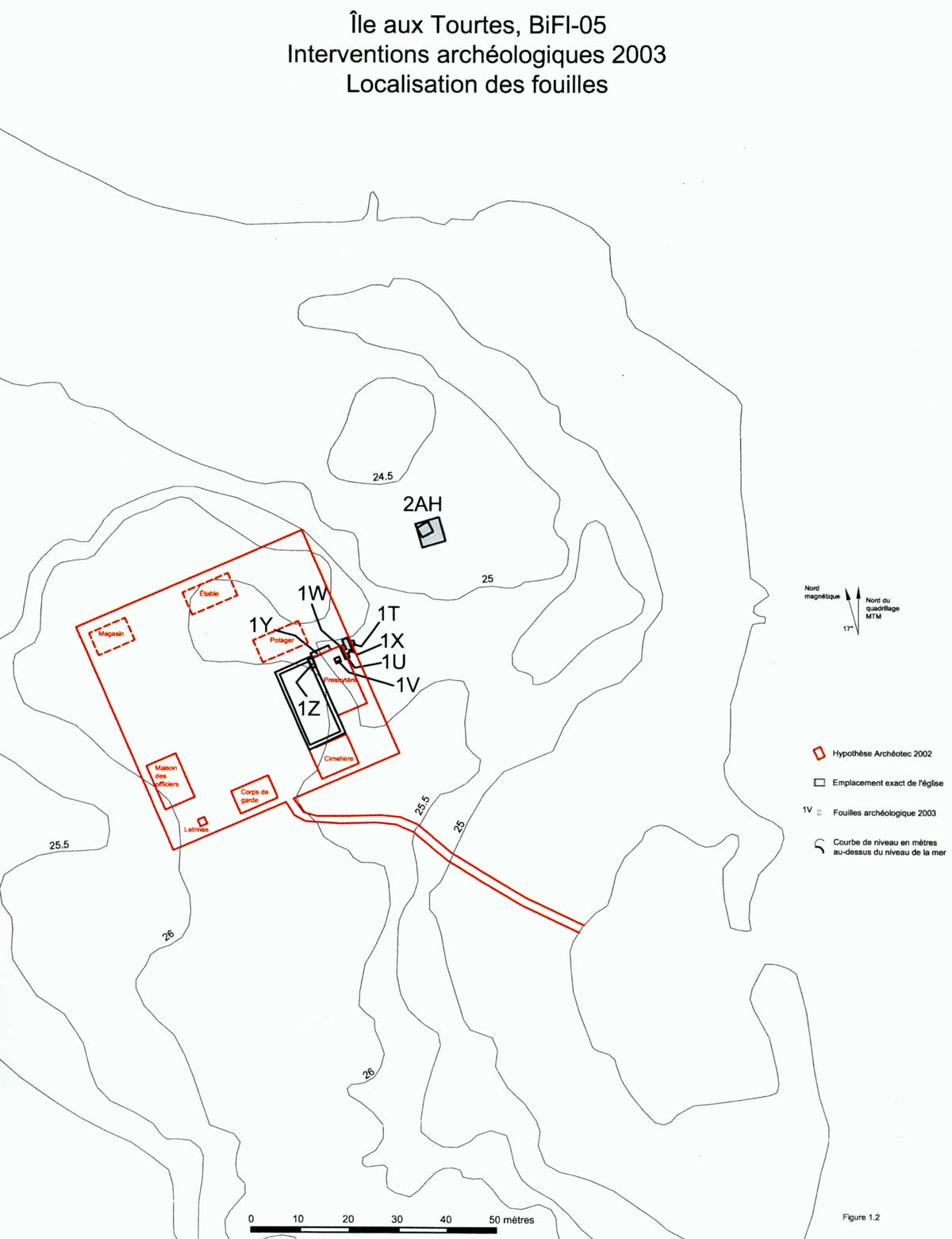 Ancien cimetire de l'le-au-Tourtes, Vaudreuil-Dorion, Vaudreuil-Soulanges, Montrgie, Québec