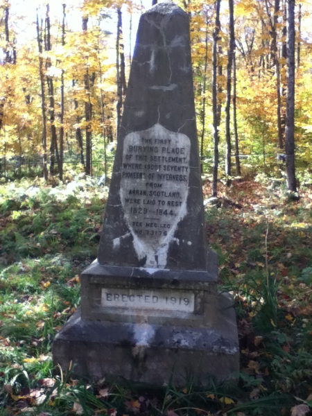 Cimetire First Burying-Grounds, Inverness, L'rable, Centre-du-Qubec, Québec