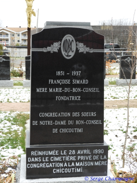 Cimetire des Soeurs Notre-Dame-du-Bon-Conseil, Chicoutimi-Nord, Saguenay, Saguenay-Lac-St-Jean, Québec