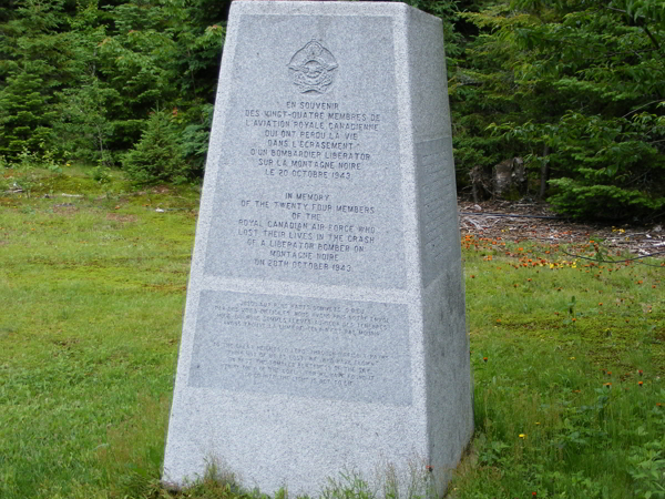 Cimetire Liberator Harry B-24, St-Donat, Matawinie, Lanaudire, Québec