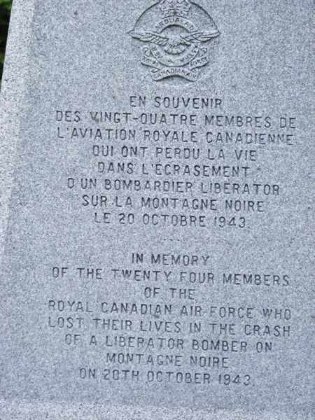 Liberator Harry B-24 Cemetery, St-Donat, Matawinie, Lanaudire, Quebec